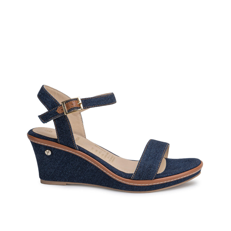 Sandalia D'Orsay Casual Azul
