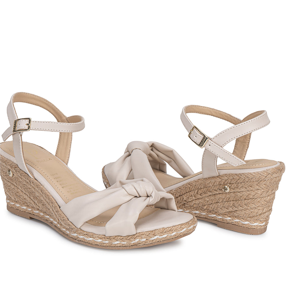 Sandalia D'Orsay Casual Hueso