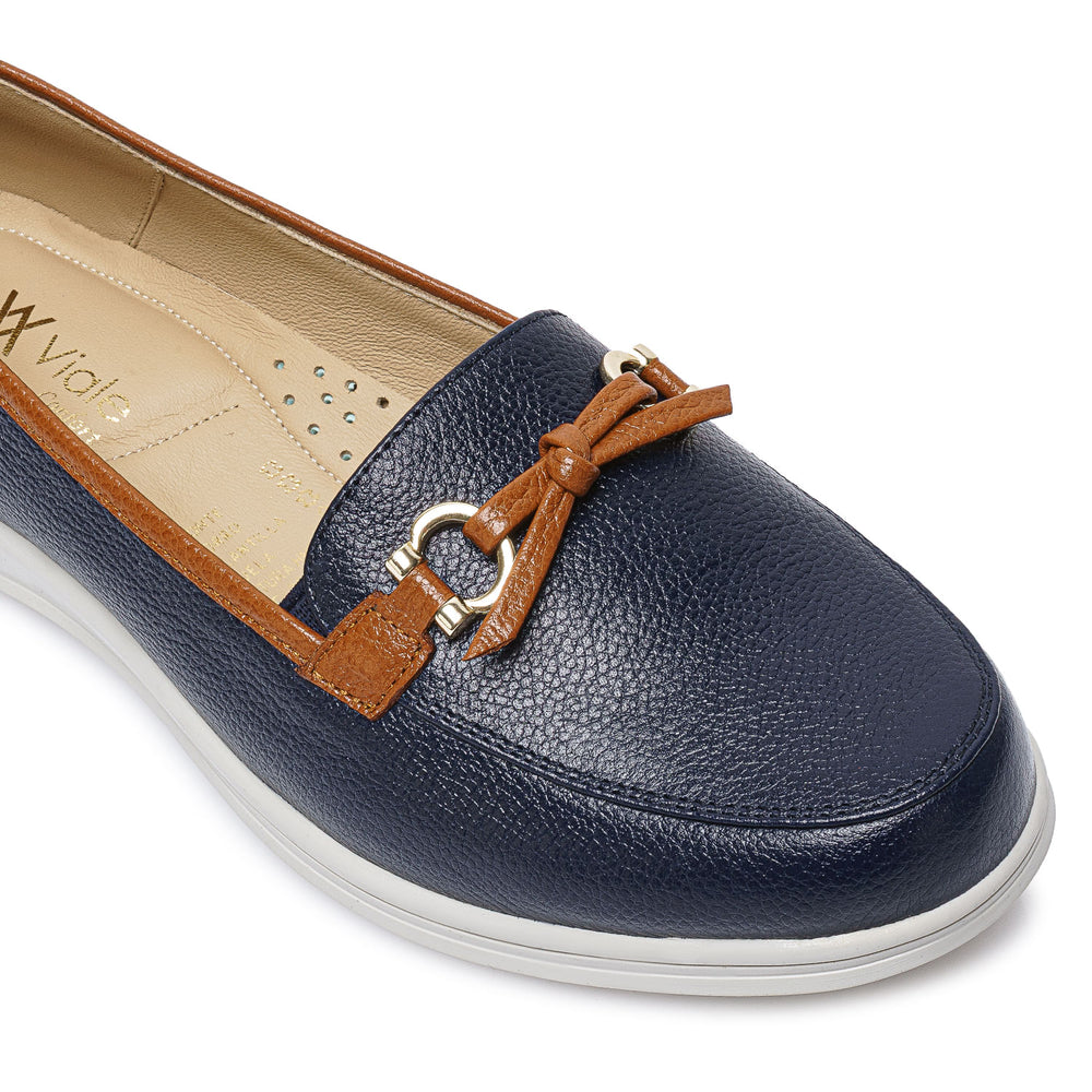 Zapato Mocasín Casual Azul