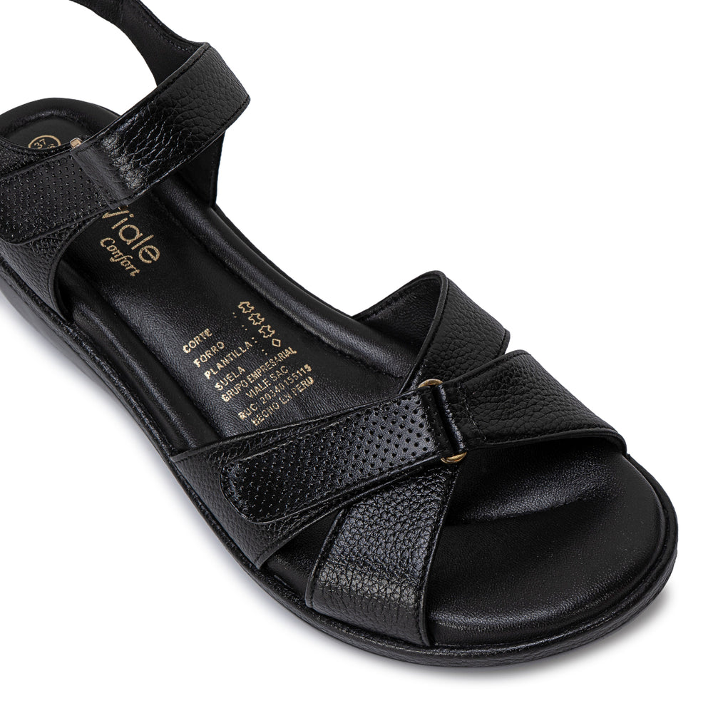Sandalia D'Orsay Casual Negro