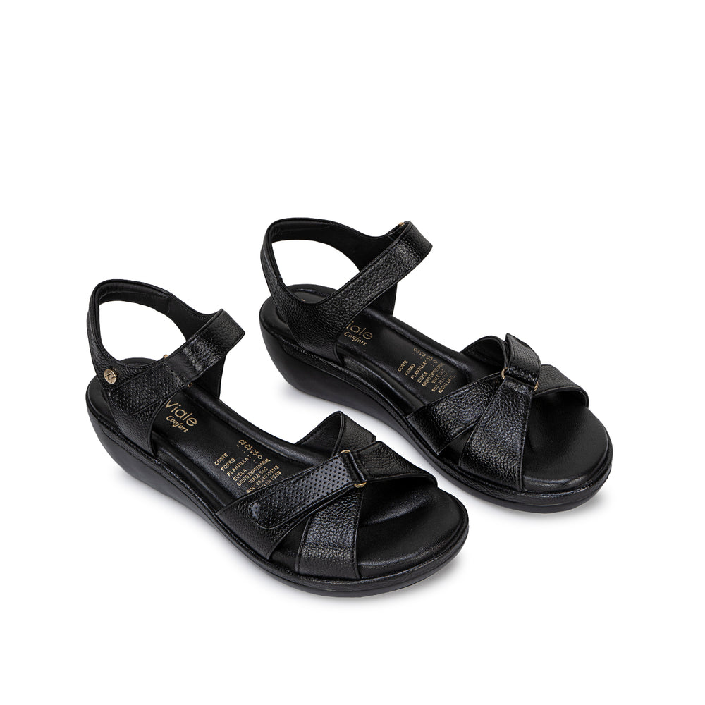 Sandalia D'Orsay Casual Negro