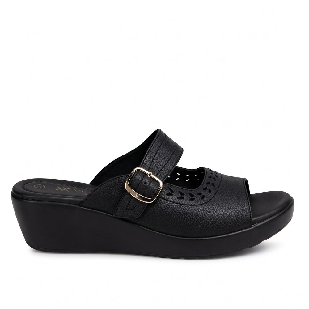 Sandalia Strap Casual Negro