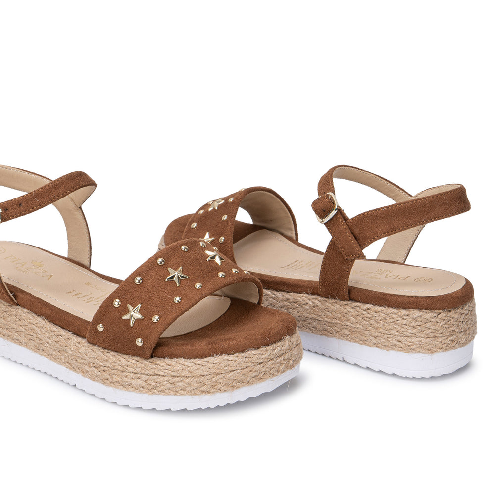 Sandalia D'Orsay Casual Caramelo