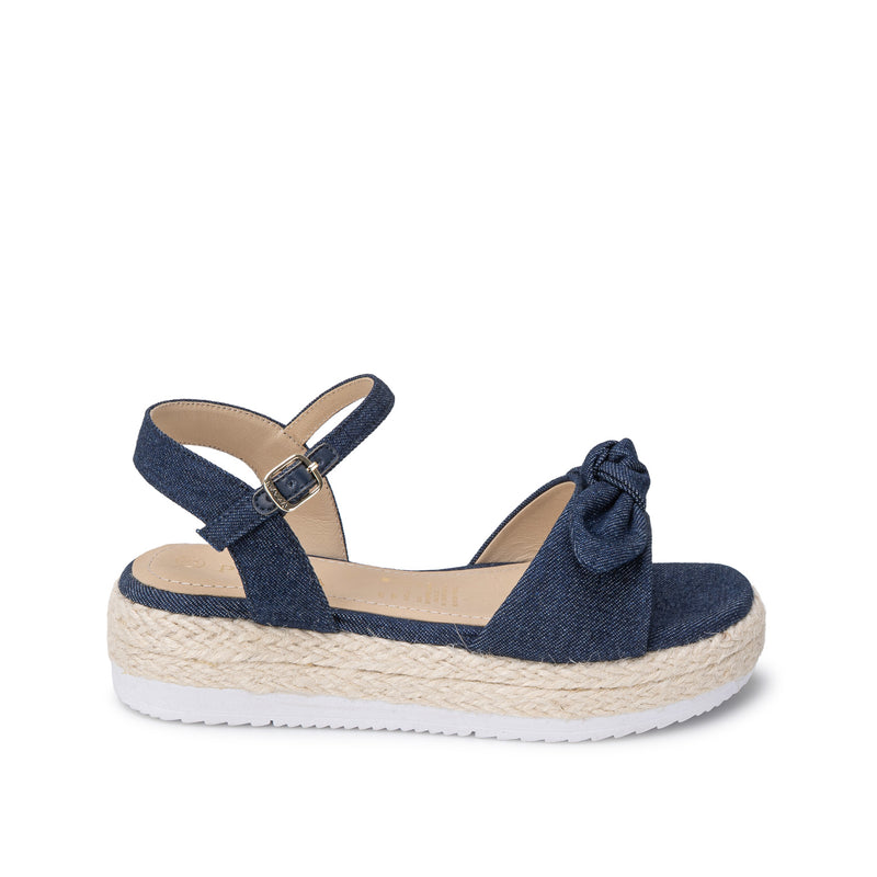 Sandalia D'Orsay Casual Azul