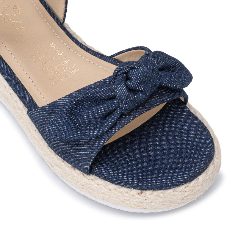Sandalia D'Orsay Casual Azul