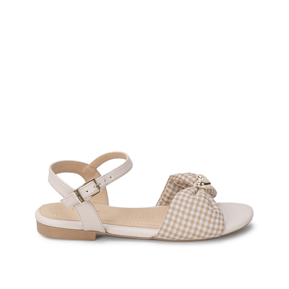 Sandalia D'Orsay Casual Beige
