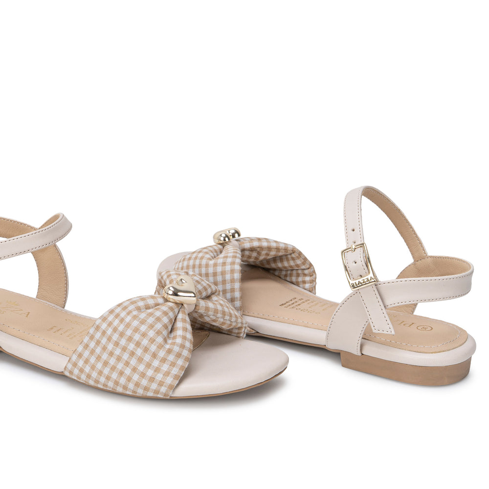 Sandalia D'Orsay Casual Beige