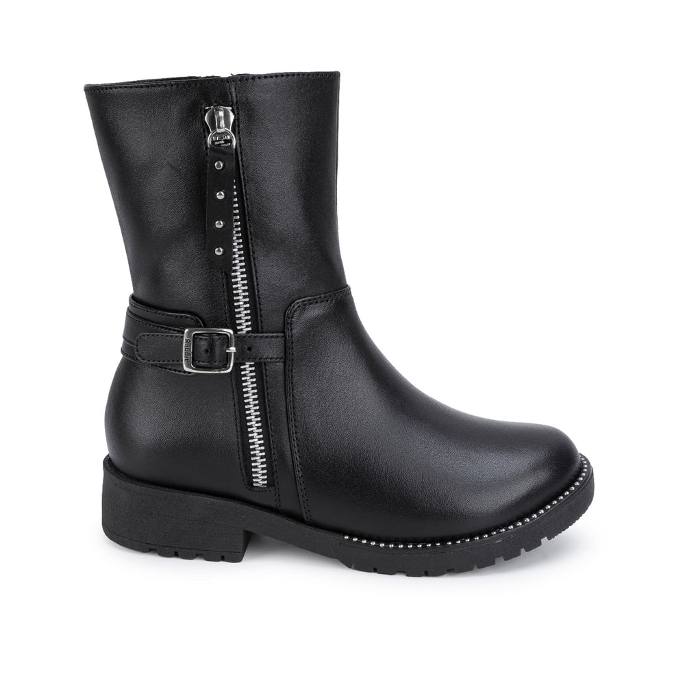 Bota Media Casual Negro