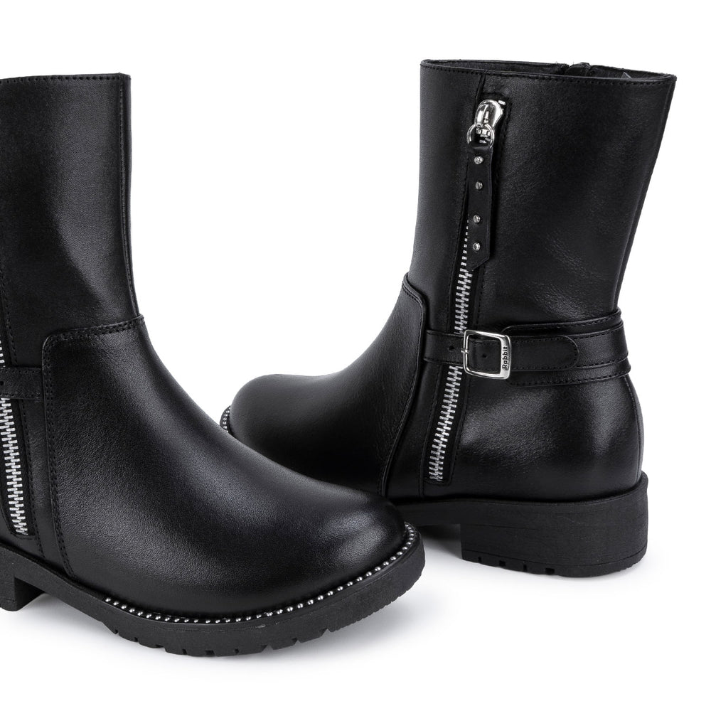 Bota Media Casual Negro