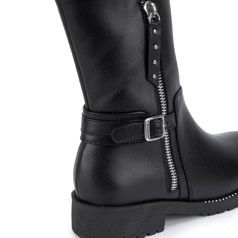Bota Media Casual Negro