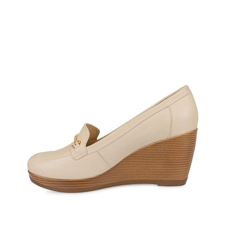 Zapato Mocasín Casual Vainilla