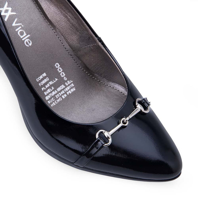 Zapato Reina Vestir Negro