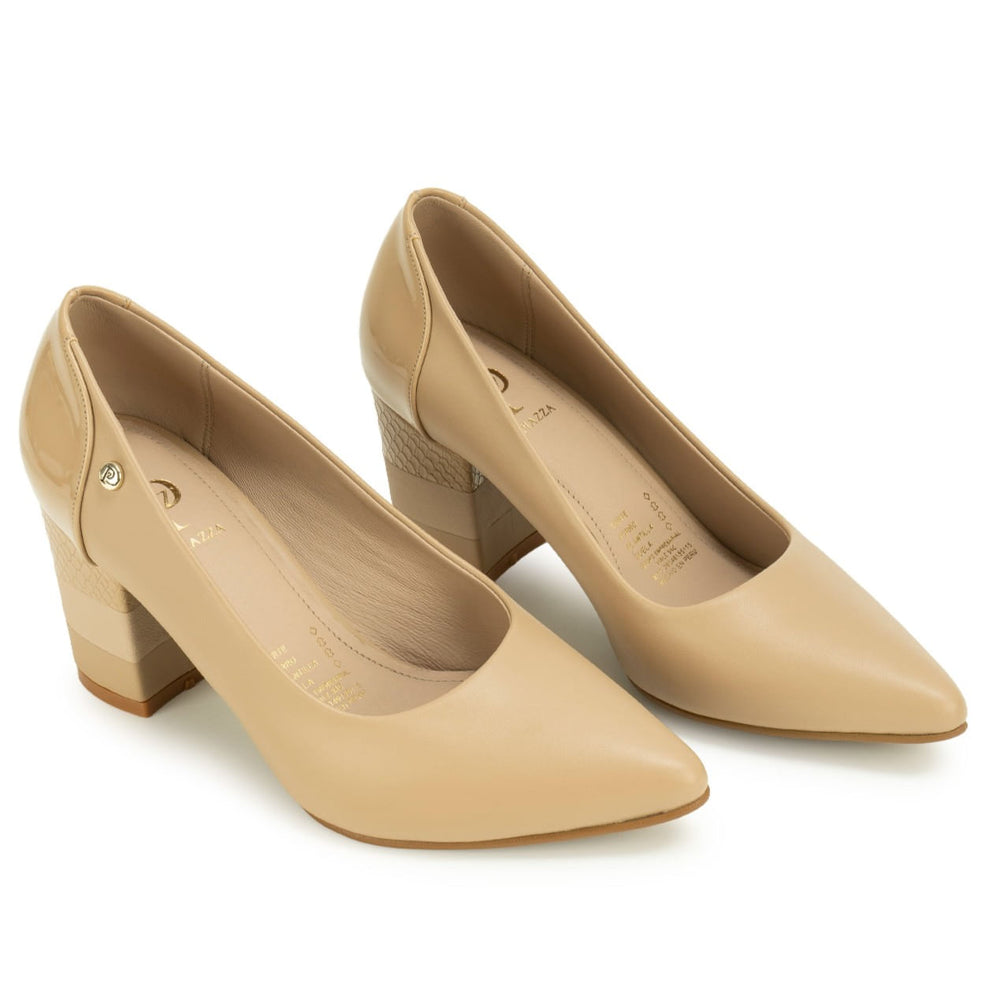 Zapato Stiletto Casual Beige