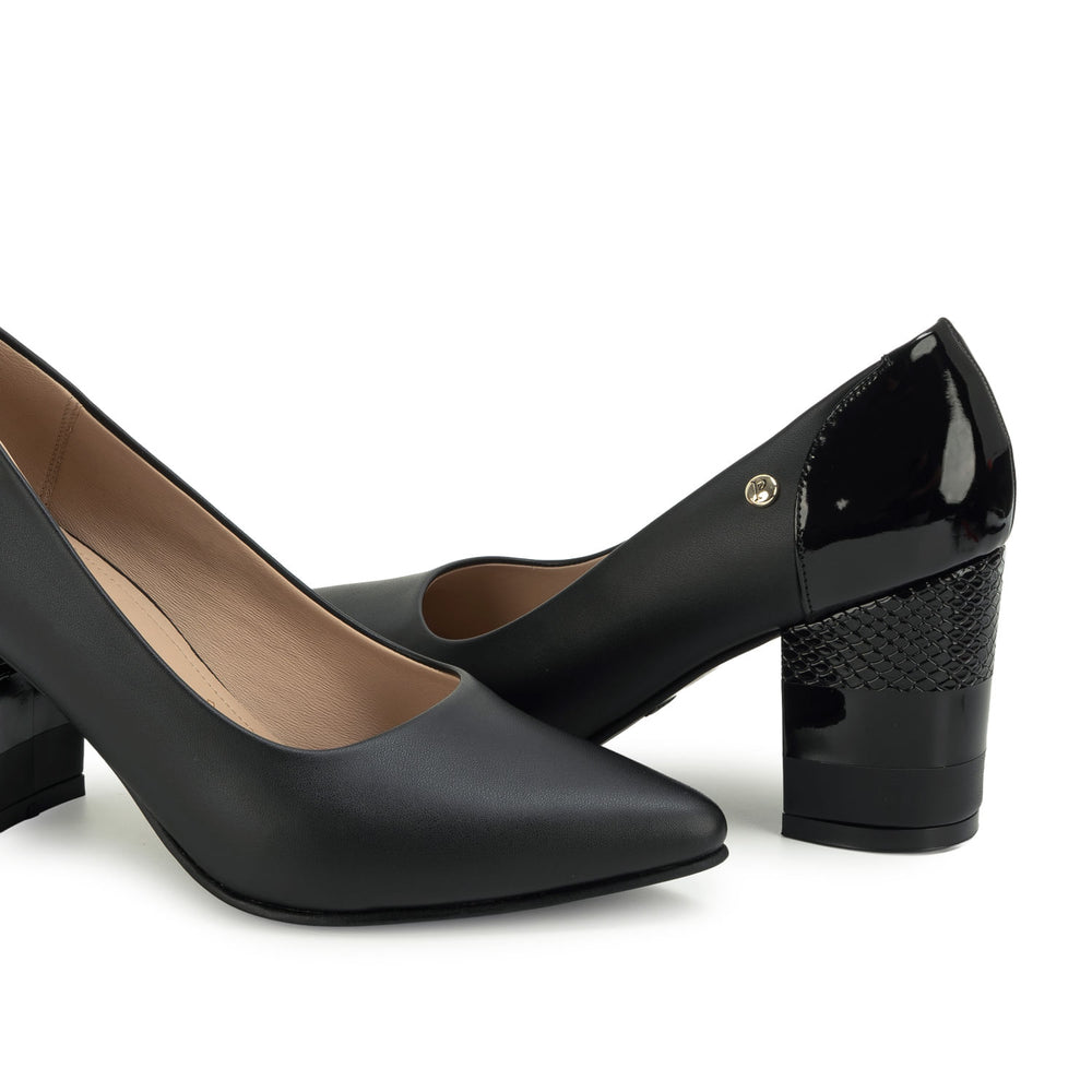 Zapato Stiletto Casual Negro