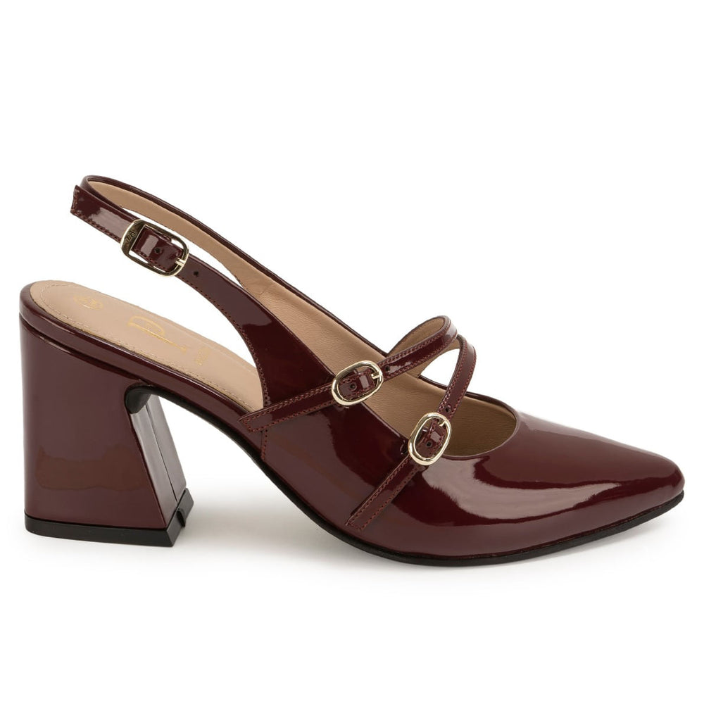 Zapato Stiletto Casual Cereza