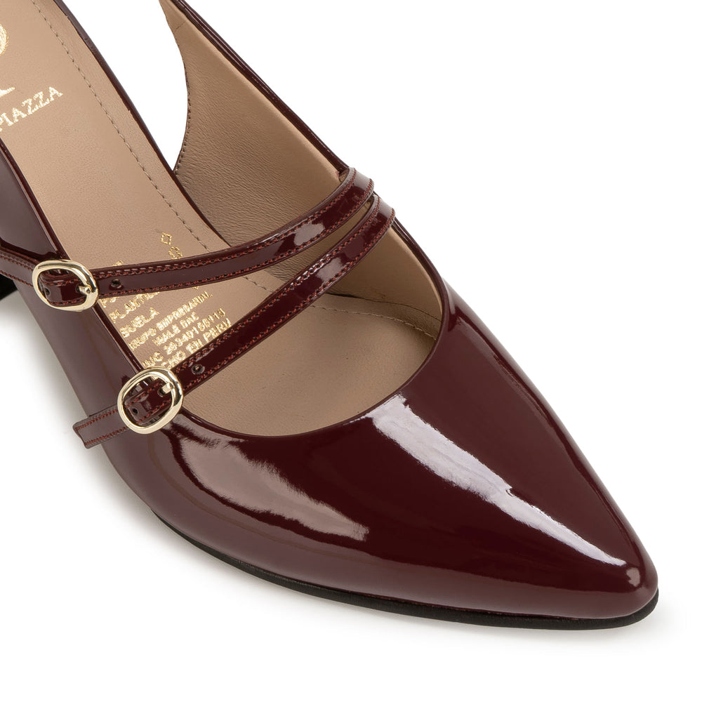 Zapato Stiletto Casual Cereza