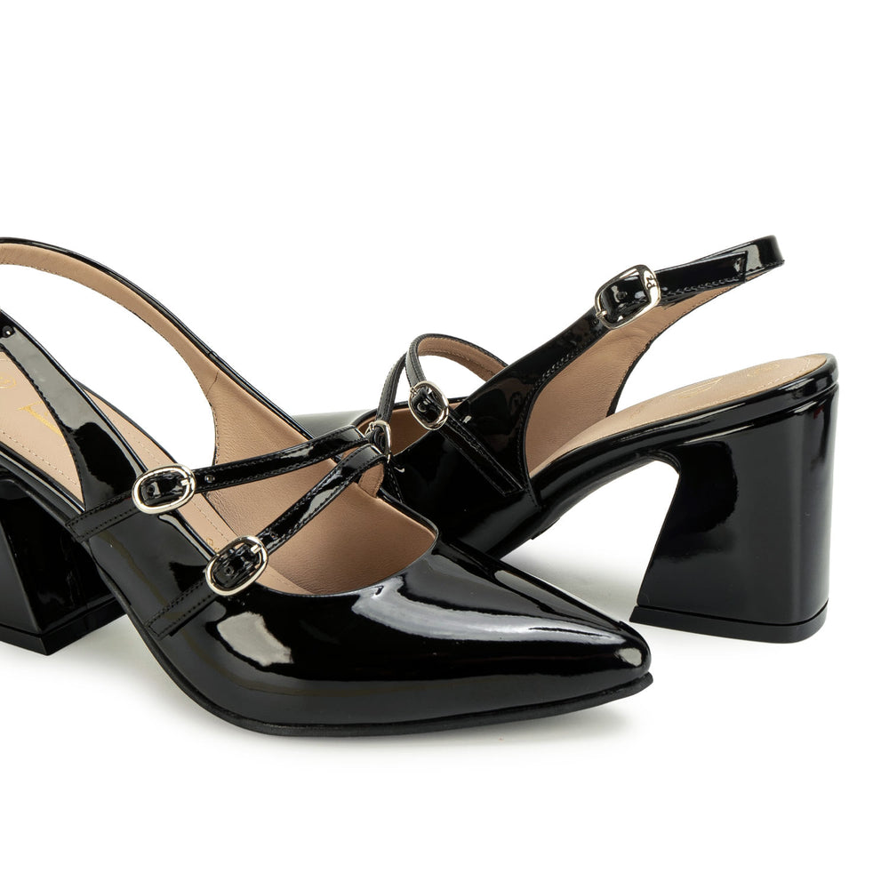 Zapato Stiletto Casual Negro