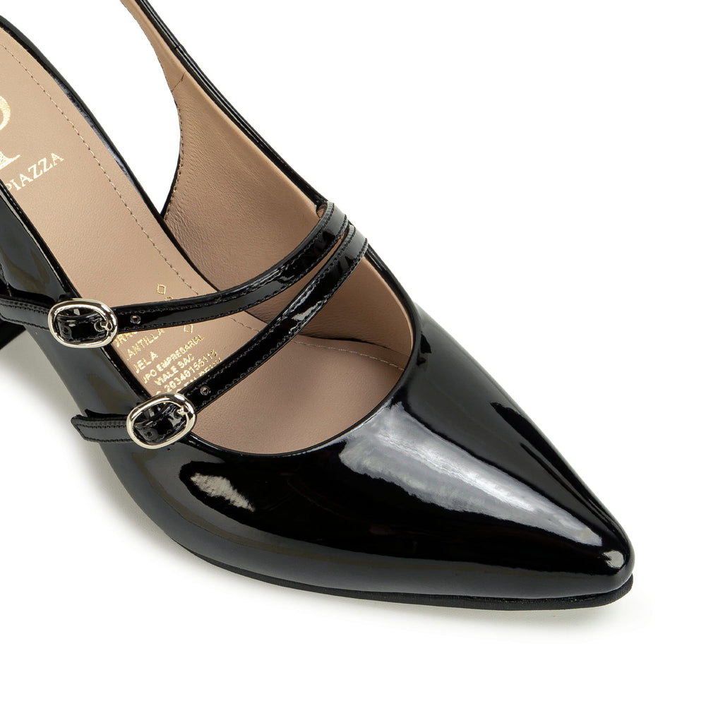 Zapato Stiletto Casual Negro