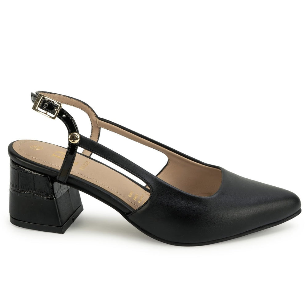 Zapato Stiletto Casual Negro