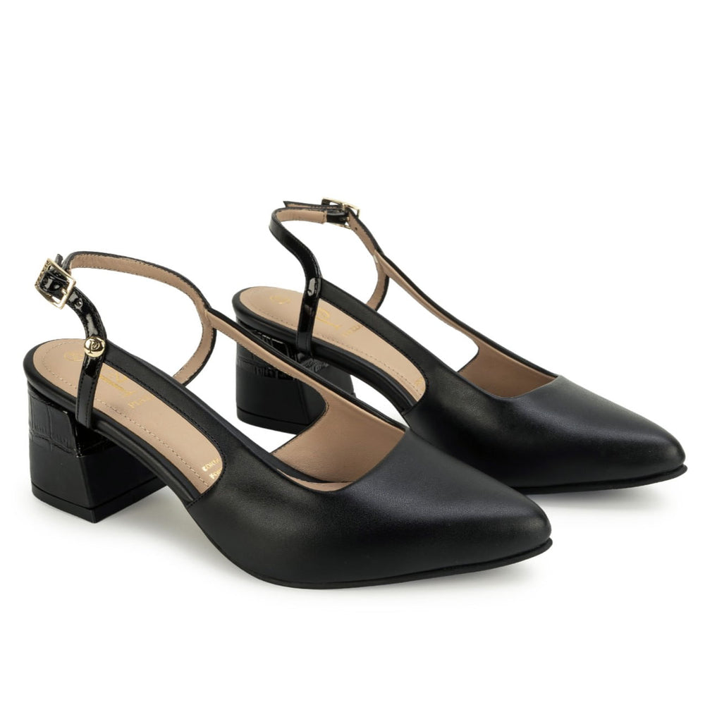 Zapato Stiletto Casual Negro
