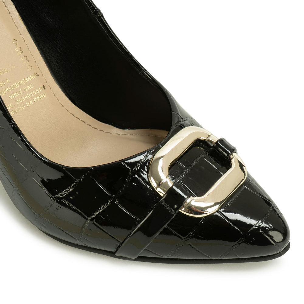 Zapato Stiletto Casual Negro