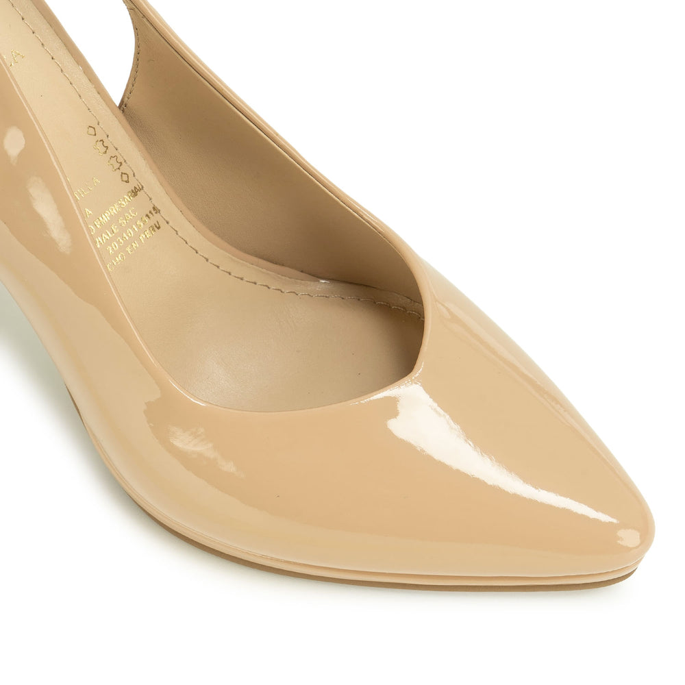 Zapato Stiletto Casual Beige