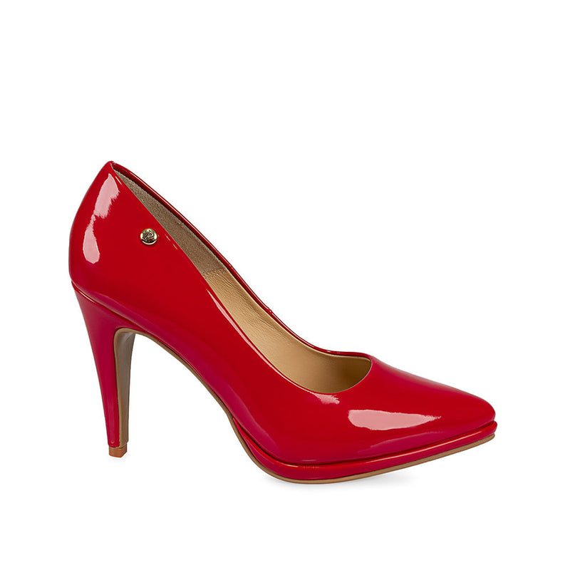 Zapato Stiletto Vestir Rojo