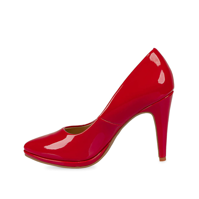 Zapato Stiletto Vestir Rojo