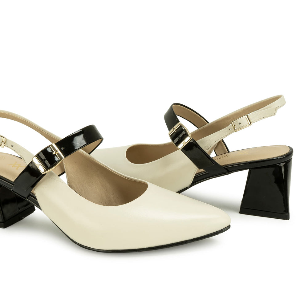 Zapato Stiletto Vestir Hueso