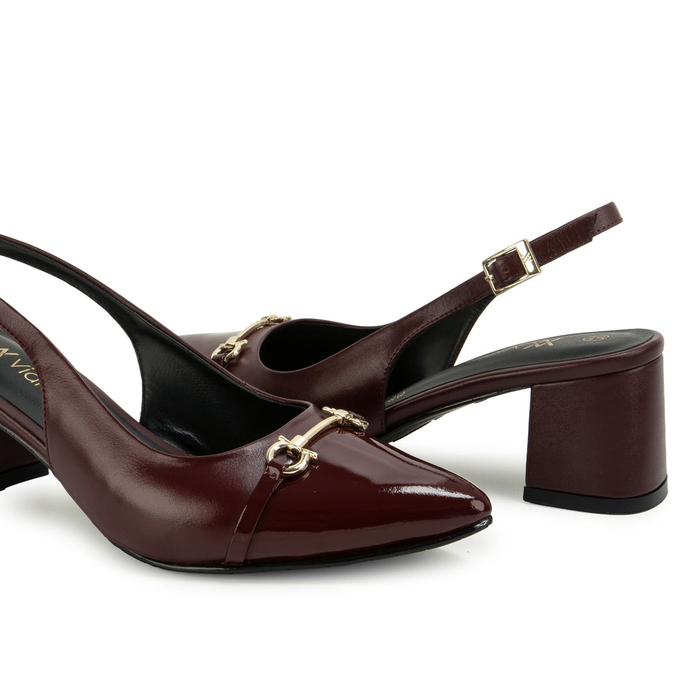 Zapato Stiletto Vestir Burgundy