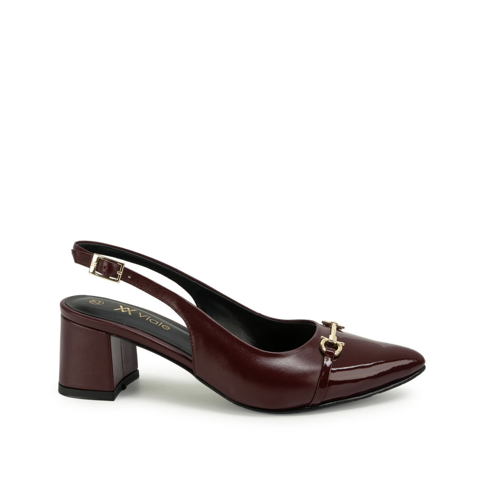 Zapato Stiletto Vestir Burgundy